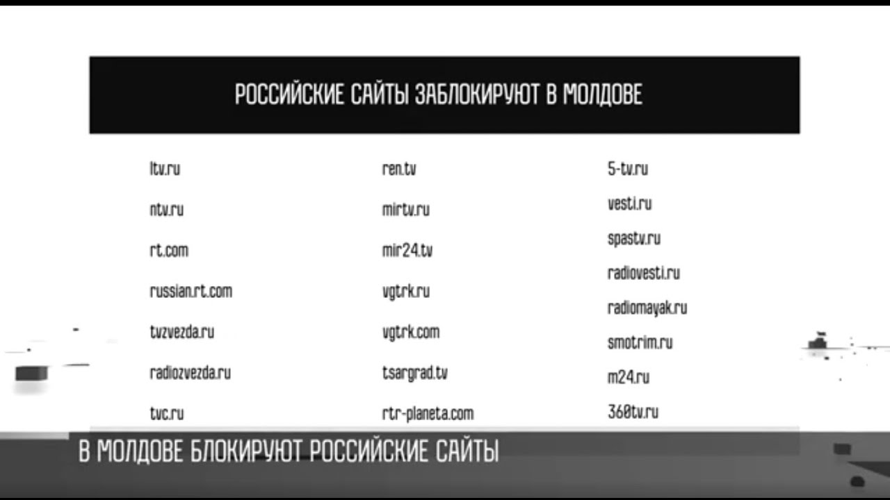 В Молдове блокируют российские сайты | Первый Приднестровский