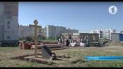 Первая божественная литургия в храме святой блаженной Матроны Московской