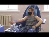 Доноры-милиционеры пополнили запасы крови / Здравствуйте
