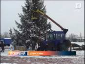 В Дубоссарах на центральной площади уже установили новогоднюю ёлку