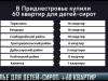 Цифра дня: +60 квартир для детей-сирот