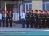 Линейка на плацу, вынос знамени и Последний звонок в погонах